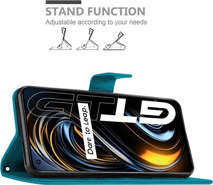 Productafbeelding Cadorabo Bloem Boek hoesje voor Realme GT / GT Neo 2T / Q3 PRO (Realme GT Neo 2T, Realme Q3 Pro 5G)