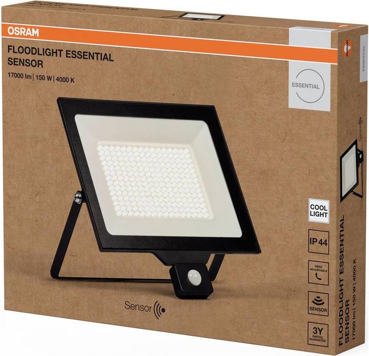 Produktbild Osram Floodlight Essential Sensor 150W 4000K 4099854429958 LED-Aussenstrahler mit (15000 lm, IP44)
