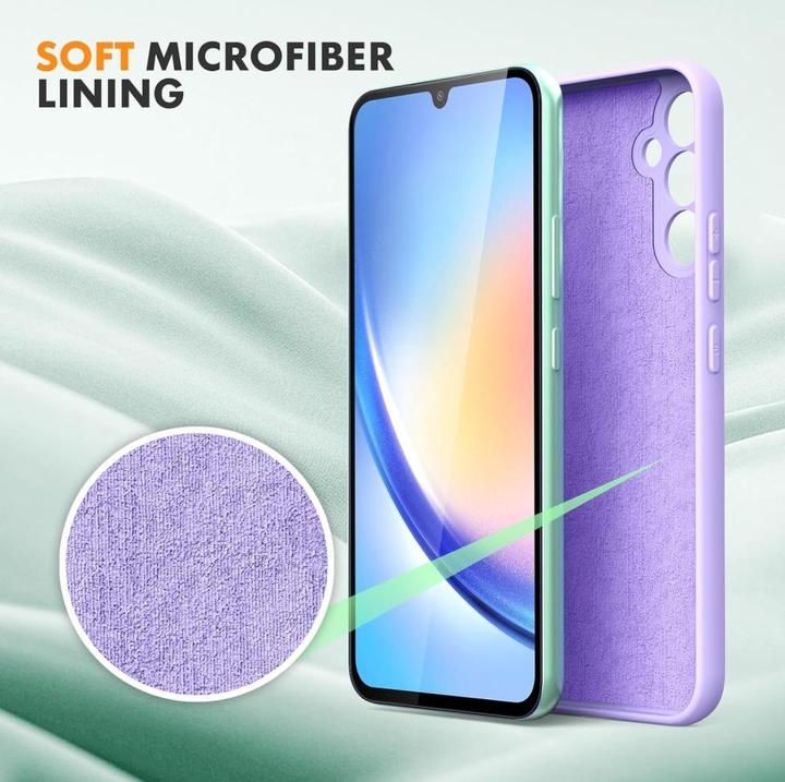 Actual product image Screenguard Samsung Galaxy A34 5G Liquid Silicone Case Cover (Samsung Galaxy A34 5G)