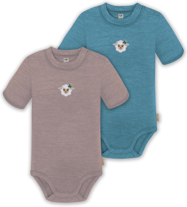 Normani 2er Set Baby Merino Kurzarmbody „Tihoi" - 9317
