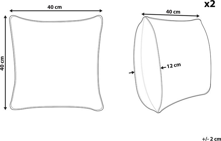 Actual product image Beliani Radzkot (40 x 40 cm)