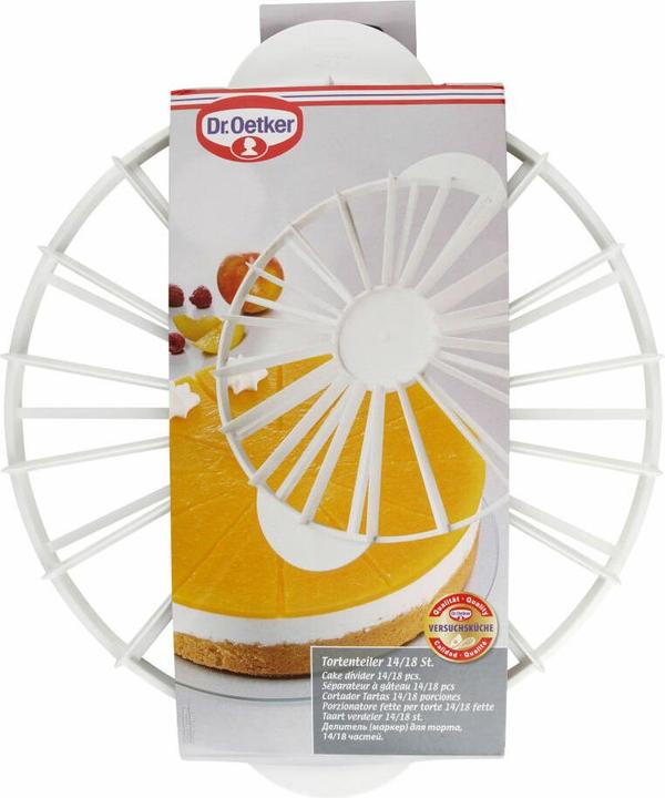 Actual product image Dr. Oetker Cake divider Classic for 14/18 pieces plastic white