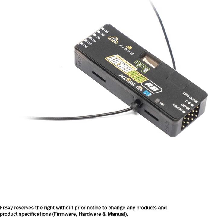 Productafbeelding FrSky Empfänger Archer Plus R8 2,4Ghz