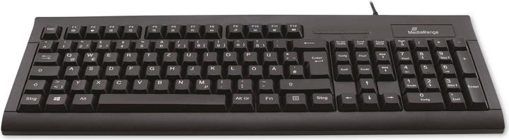 Produktbild MediaRange TASTATUR QWERTZ SCHWARZ MROS114 mit Kabel SmartCard (DE, Kabelgebunden)