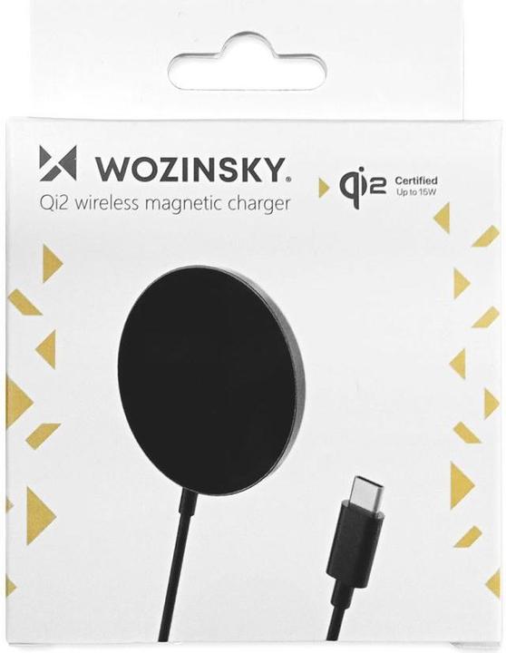 Image du produit Wozinsky 15W Kabelloses Qi2 Induktives Ladegerät - Schwarz (15 W)
