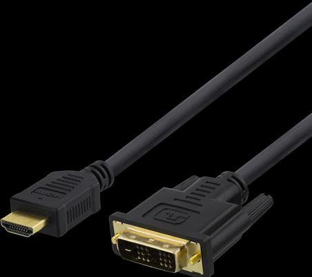Immagine prodotto Deltaco Cavo da HDMI a DVI 3m Full HD svart (3 m, HDMI)