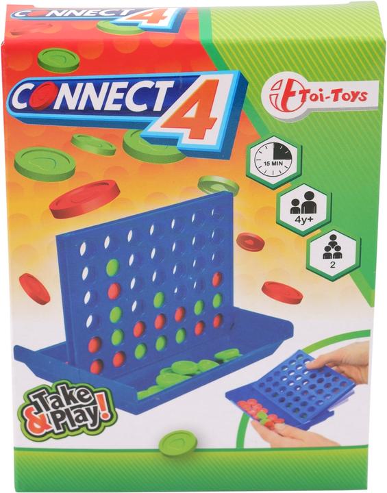 Toi-Toys Verbinden Sie 4 Spiel (Englisch, Deutsch, Französisch, Italienisch, Schweizerdeutsch)