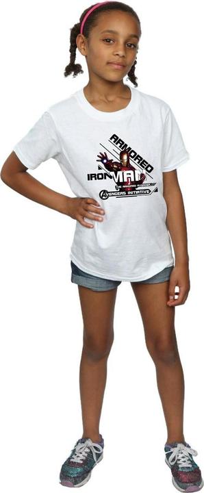 Image du produit - T-shirt IRON MAN ARMORED AVENGER - Fille (152, 158)