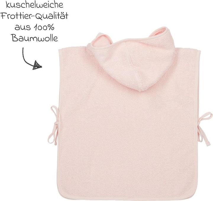 Produktbild Meyco Frottee badponcho 1-3 jaar soft pink