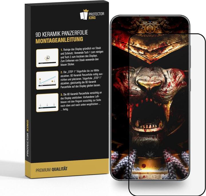 Produktbild Protectorking 3x Ceramic-Glass Full Cover HD Klar (3 Stück, Samsung Galaxy A54 5G)