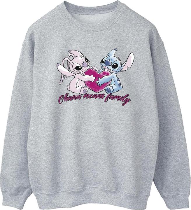 Produktbild Disney Lilo And Stitch Ohana Heart With Angel Sweatshirt (XXL)