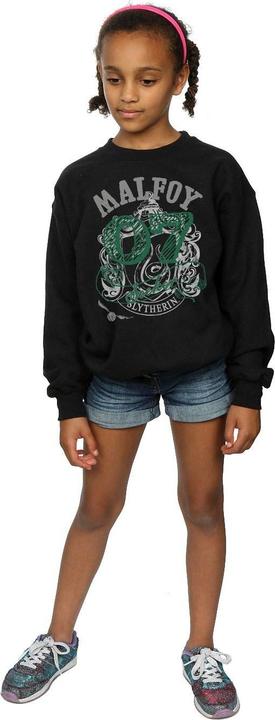 Actual product image Girls Draco Malfoy Seeker Slytherin Sweatshirt (140, 146)