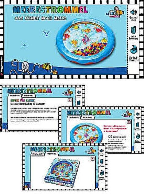 Actual product image Music for Little Sea Drum Musical toy for toddlers and babies from 1 year - 18 (German, Spanish, French, Dutch, Greek, Italian, English)
