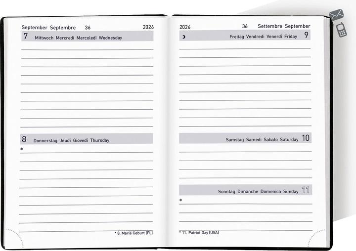 Produktbild Biella Taschenagenda Tell (8.5 x 12.5 cm)