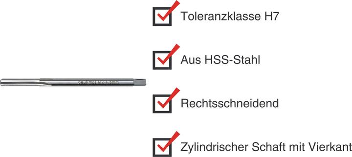 Energie-Label Paulimot HSS-Handreibahle 4,5 mm Passung H7 (4,5 Millimeter)