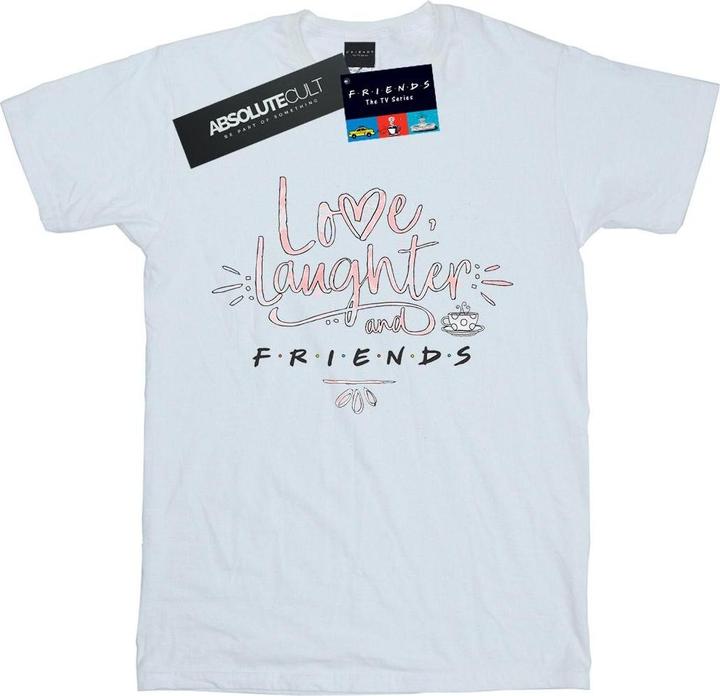 Friends Love Laughter Boyfriend Fit TShirt