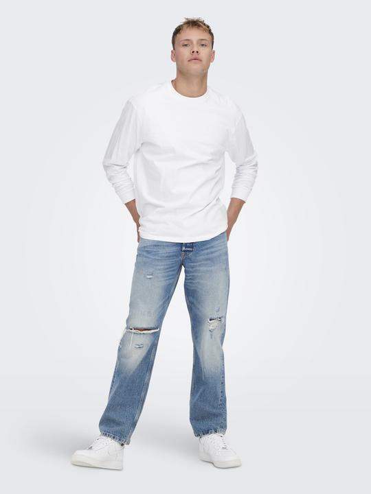 Actual product image Only & Sons ONSEDGE LIGHT BLUE Loose Fit Jeans (W29/L32)