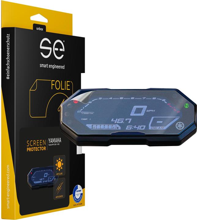 Actual product image Smart Engineered se Anti-reflective 3D Speedo / Cockpit protection film (PU 2) Yamaha MT-07 (2021-2022)