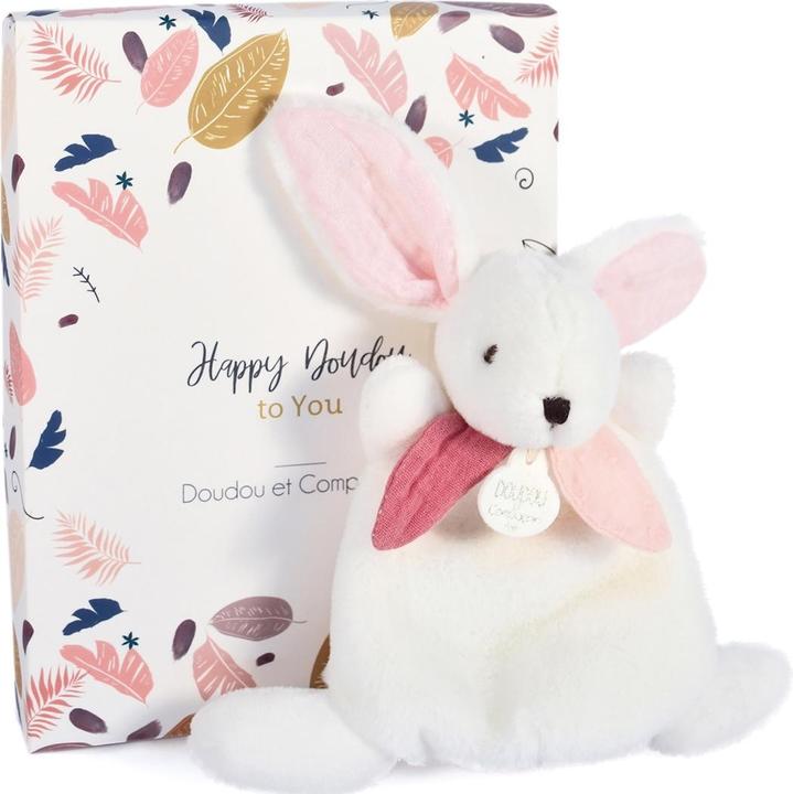 Doudou et Compagnie Happy Boho, Hase Schmusetuch 17cm