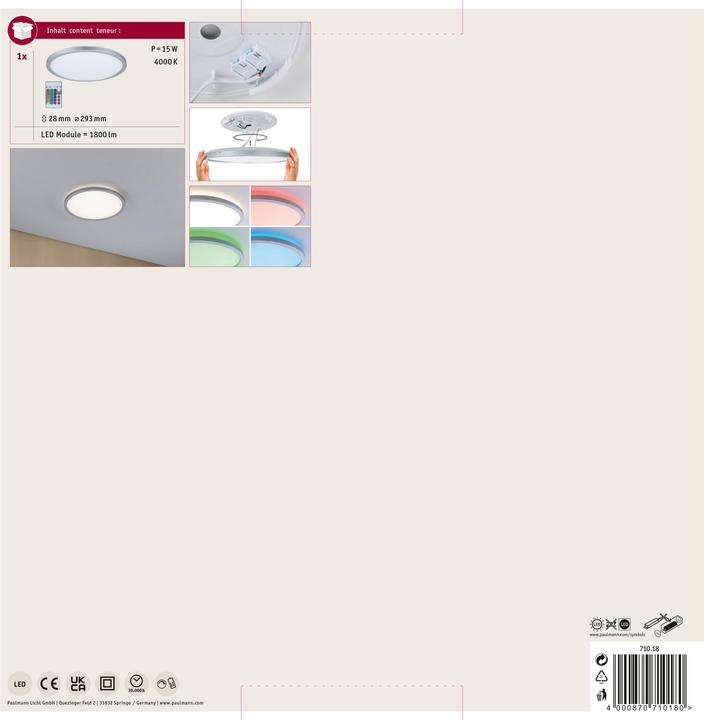 Image du produit Paulmann Atria Shine Rétroéclairage (1400 lm)