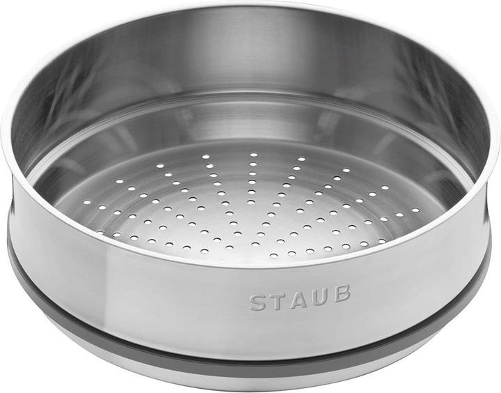 Image du produit Staub Cocotte avec insert vapeur (26 cm, Cocotte + faitout, Fonte, Émail, Acier inoxydable)