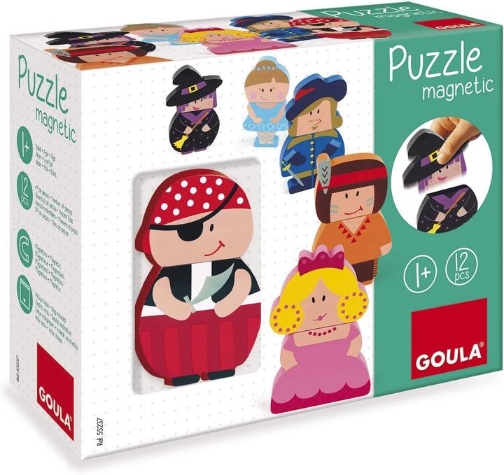 Actual product image Goula Magnetic puzzle characters (12 pieces)