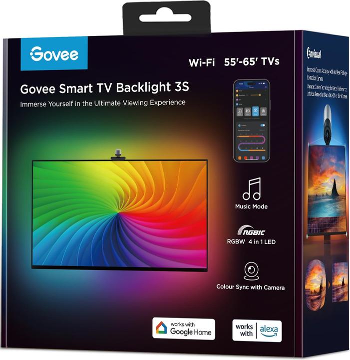 Produktbild Govee Envisual TV Backlight (Mehrfarbig, 360 cm, Indoor)