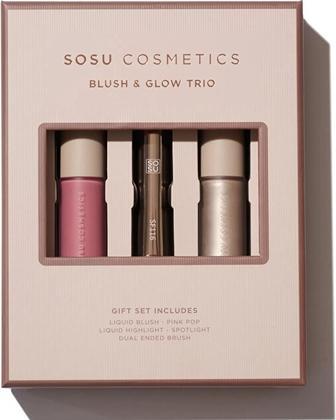 Sosu Cosmetics Blush Glow Trio Geschenkset mit dekorativer Kosmetik