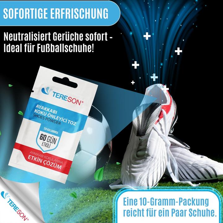 Produktbild Tereson Fussdeodorant, Schuhgeruch-Präventionspulver, 60 Tage Wirkung, 10er Pack (Fussdeodorant & -puder)