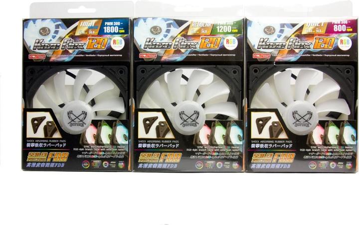 Immagine prodotto Scythe Ventola Kaze Flex RGB PWM, 300-1800 rpm (120 mm, 1 x)