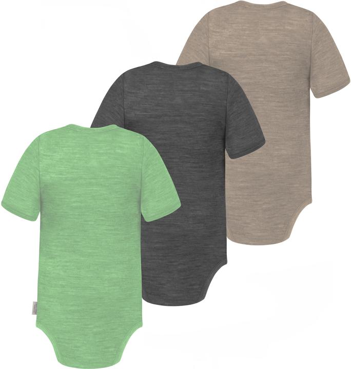 Immagine prodotto Normani Set di 3 body baby in merino a maniche corte "Tauranga" - 9295 (98)
