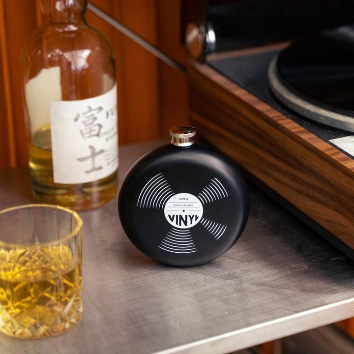 Image du produit Kikkerland Record Hip Flask (237 ml)