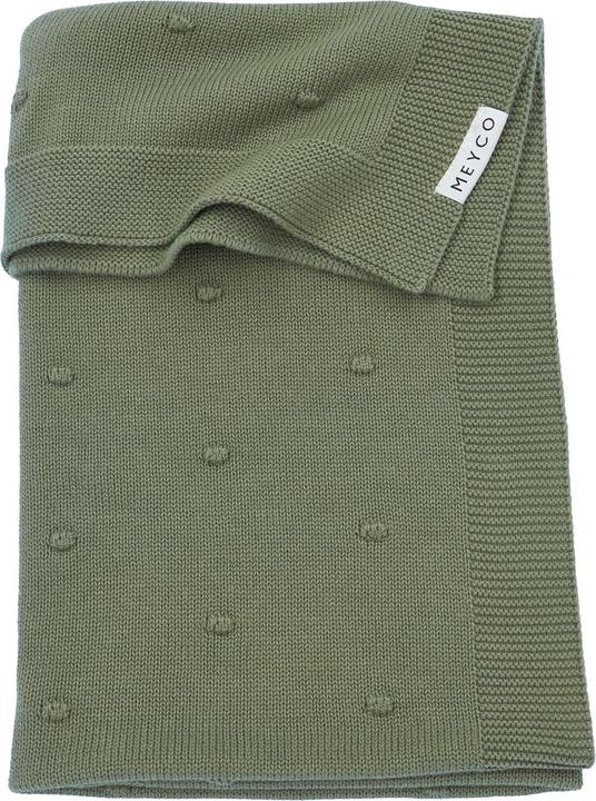 Produktbild Meyco Babydecke gross Mini Knots - forest green - 100x150cm (100 x 150 cm)