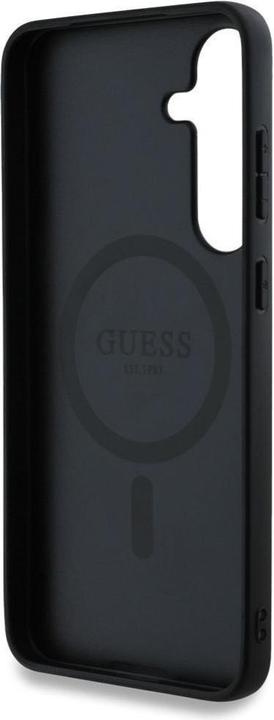Actual product image Guess Etui Leather 4G Colored Ring Classic Logo MagSafe Samsung Galaxy S25 Plus czarny (Samsung Galaxy S25+)