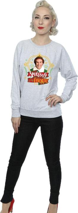 Actual product image Elf Womens/Ladies Buddy Smiling Sweatshirt (L)