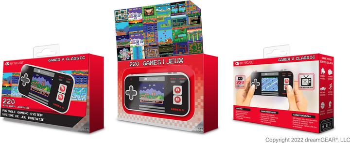 Immagine prodotto MyArcade MY ARCADE, GAMER V CLASSIC (220 GIOCHI IN 1), NERO/GRIGIO/ROSSO