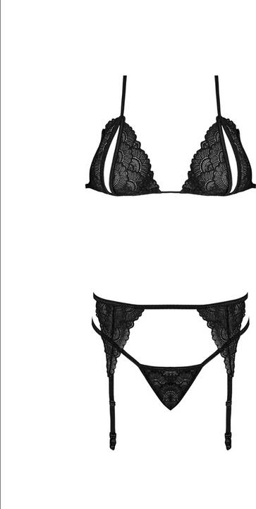 Produktbild Magic Silk Peek-a-Boo Bra, Garter & G-Set (L, XL)