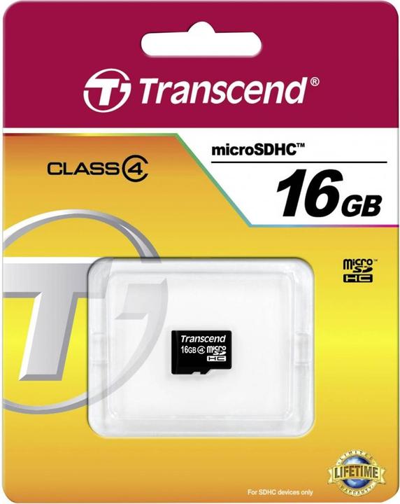 Produktbild Transcend microSDHC Card (16 GB, microSDHC)