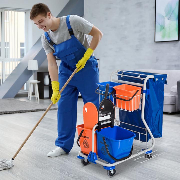 Image du produit Homcom Chariot de nettoyage (1 pcs)