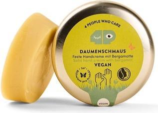 4peoplewhocare Feste Handcreme - Veganer Daumenschmaus (Dose)