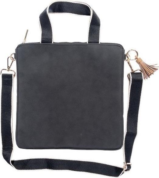 Image du produit Artebene MAJOIE Crossover Bag Nubuk Noir - Sac de luxe végétalien avec bandoulière réglable de