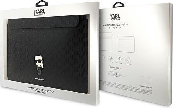 Produktbild Karl Lagerfeld Sleeve KLCS14SAKHPKK 14" czarny/black Saffiano Monogram Ikonik (14")