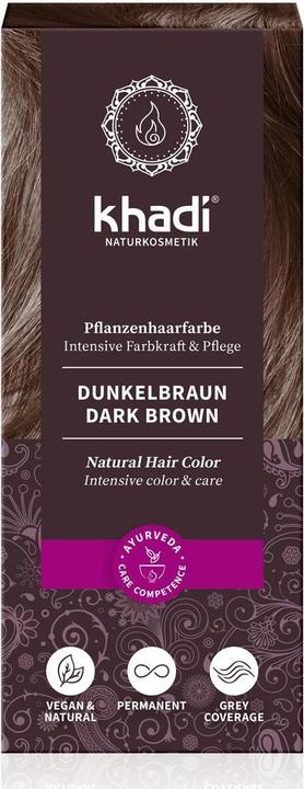 Image du produit Khadi Coloration végétale des cheveux (Brun foncé)