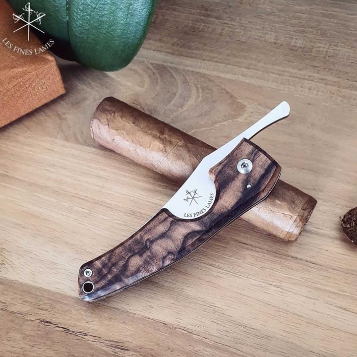 Immagine prodotto Les Fines Lames Coltello da sigaro Le Petit Gunstock in radica di noce (1 x)