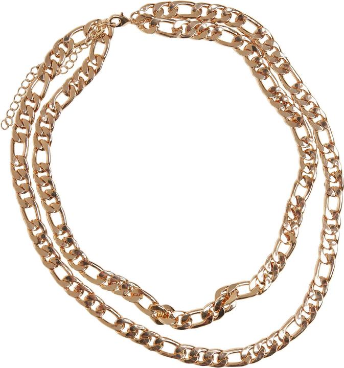 Actual product image Urban Classics Figaro Layering Necklace (100% Iron)
