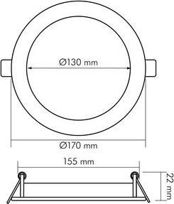 Image du produit Nobile Panneau LED (1000 lm)