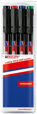 Actual product image Edding Ohp (Blue, Green, Red, Black, 0.30 mm, 4 x)