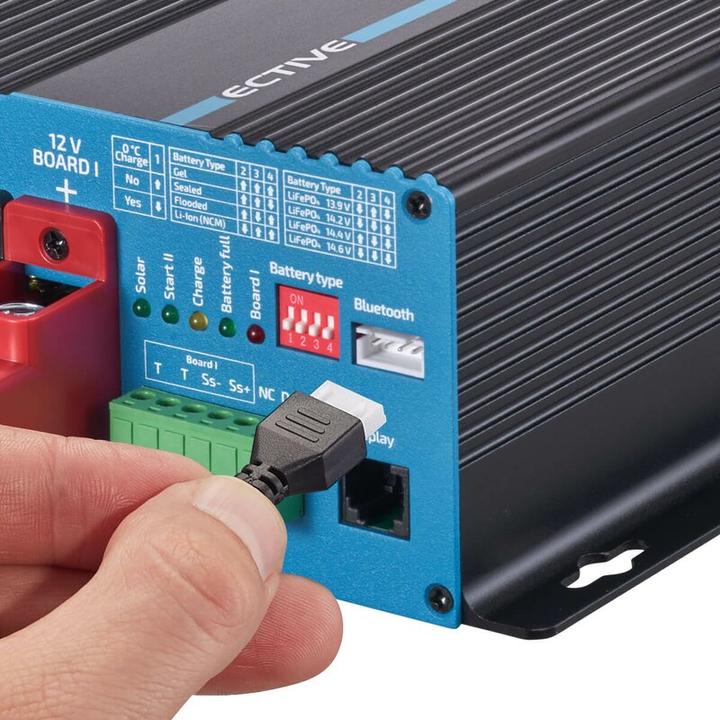 Actual product image Ective SBB30 charge booster 12V 30A with 20A solar charge controller motorhome AGM LiFePO4 (12V, 30 A)