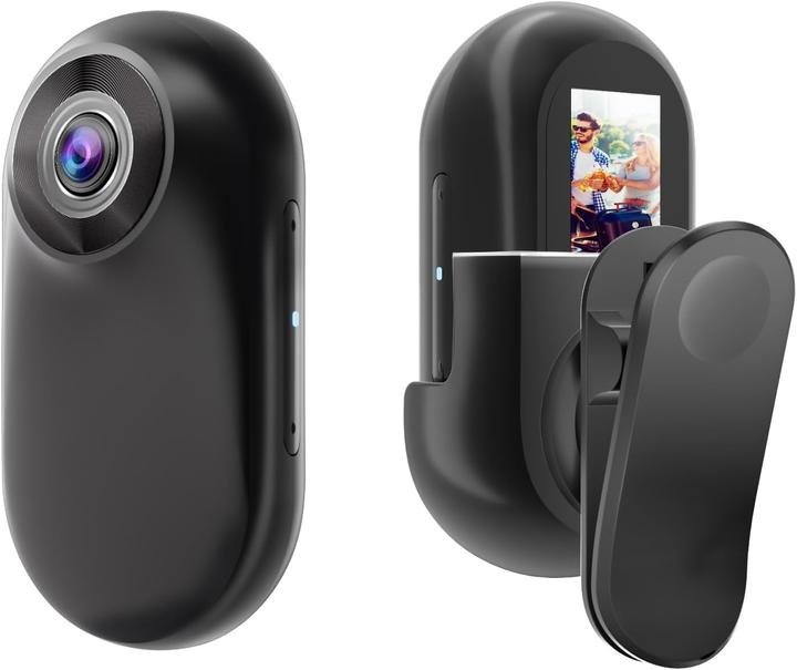 Produktbild Obest 360° Actionkamera mit Bildschirm, Mini Helmkamera