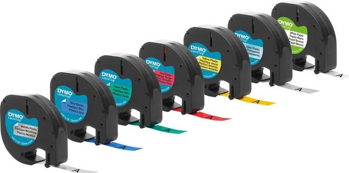 Produktbild Dymo Schriftband LetraTag (1.20 cm, Transparent)